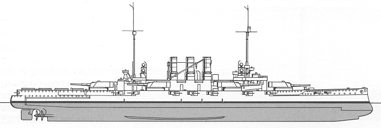 Battleship Ostfriesland - 1914